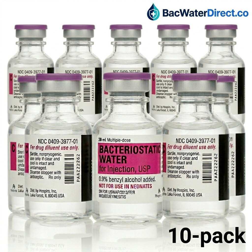 Authentic Hospira Bacteriostatic Water Vials