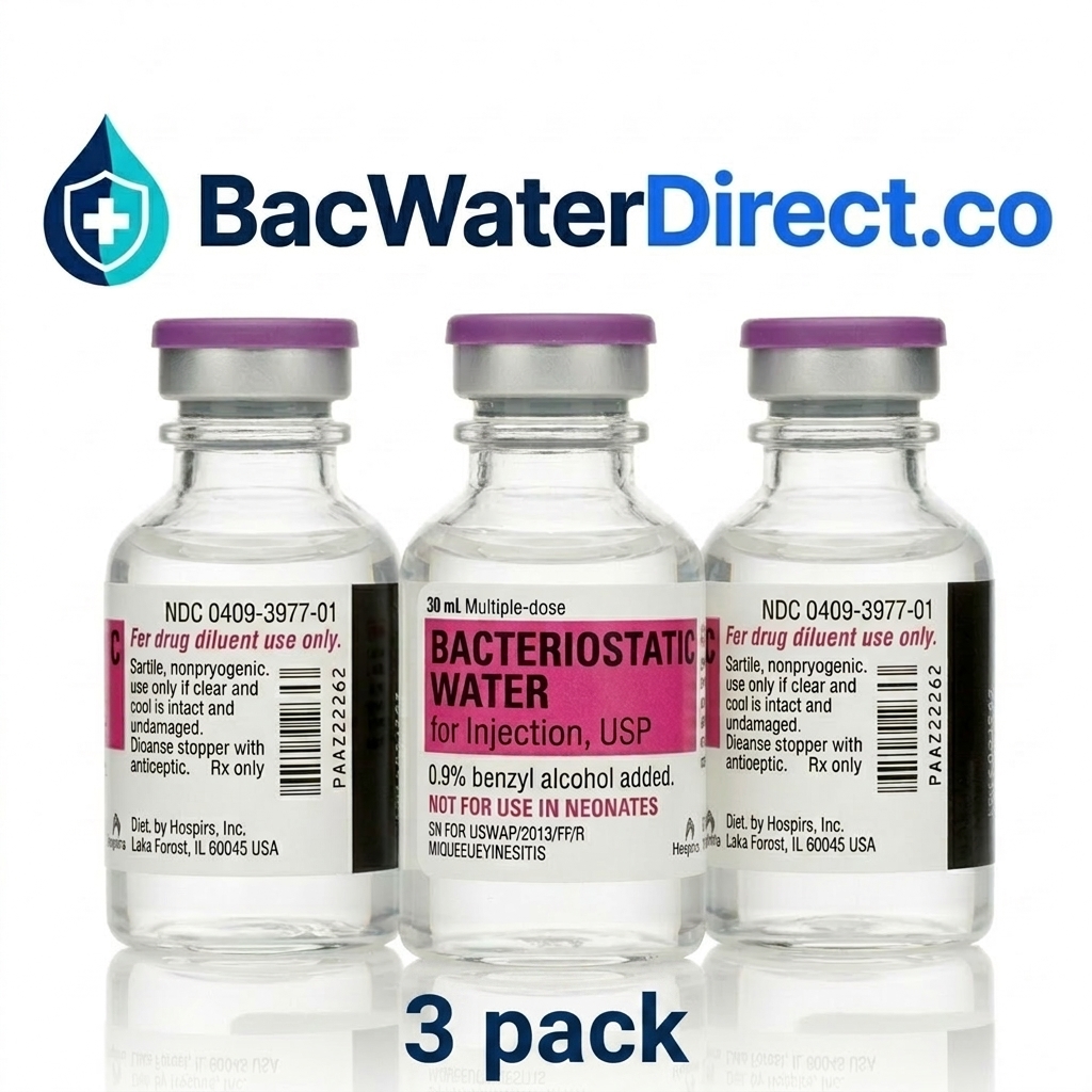 Bacteriostatic Water 30mL — 3 Pack